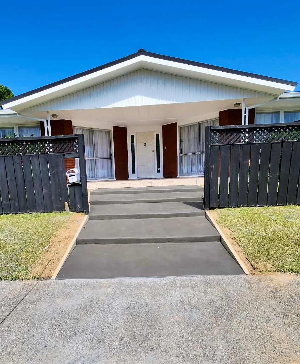 Concrete steps completed in Matua