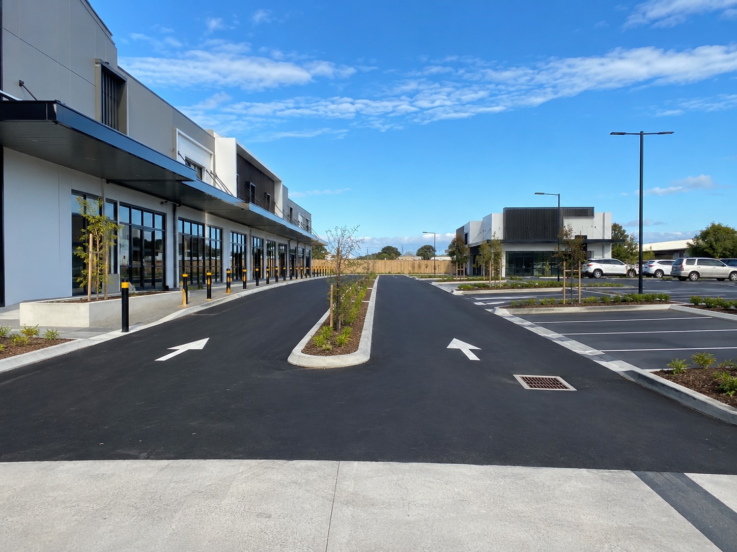 commercial driveway integrated with Tauranga outdoor construction