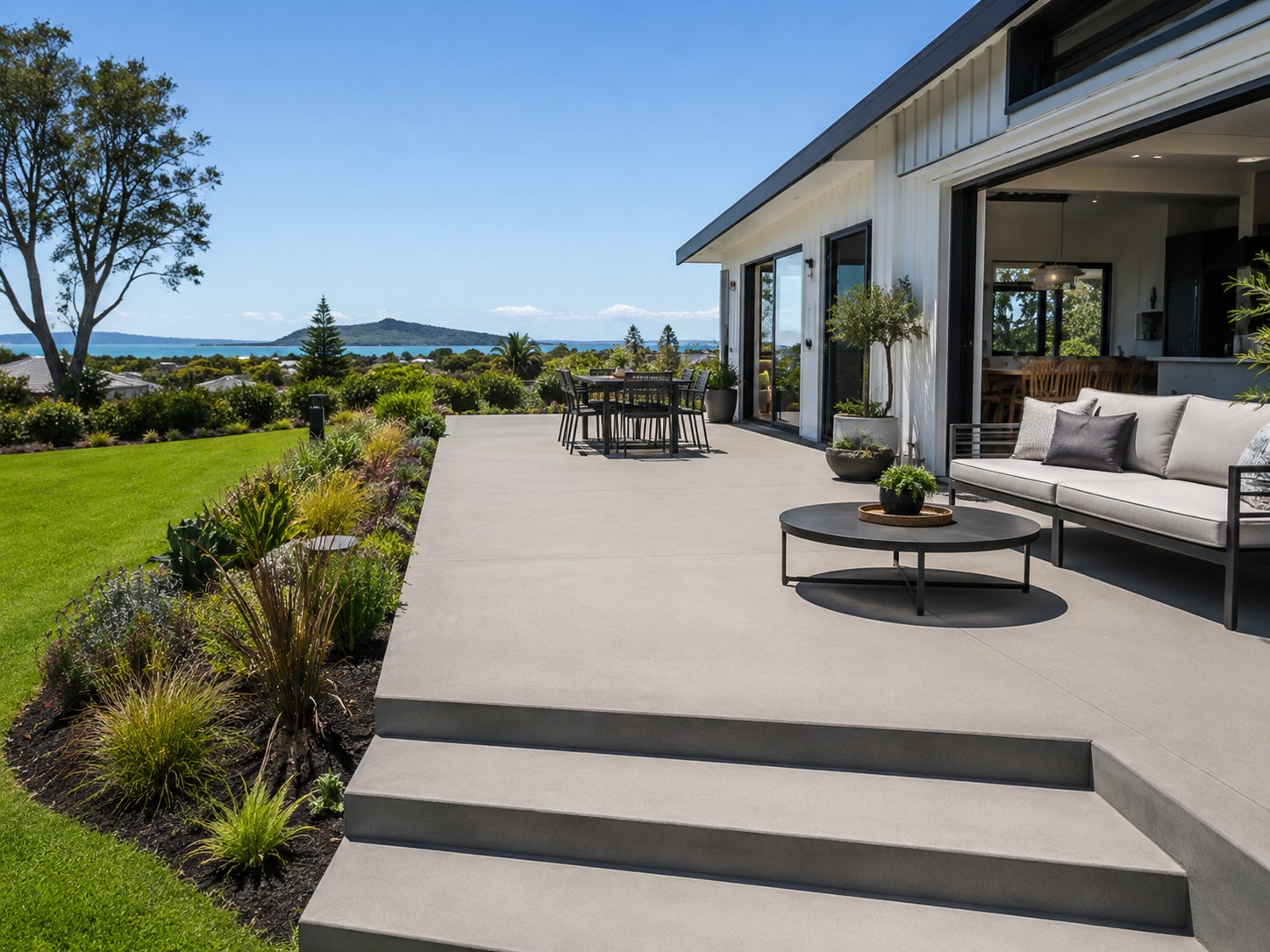 Concrete steps completed in Welcome Bay